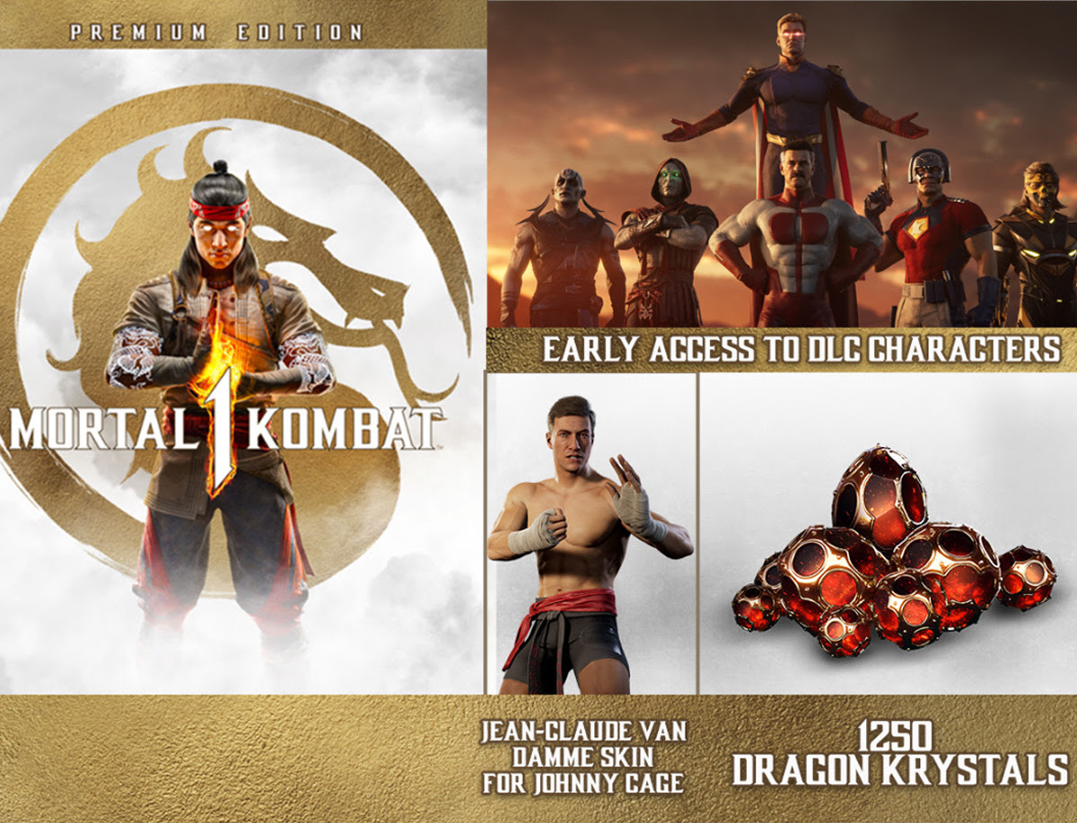 The contents of the Mortal Kombat 1 Premium Edition
