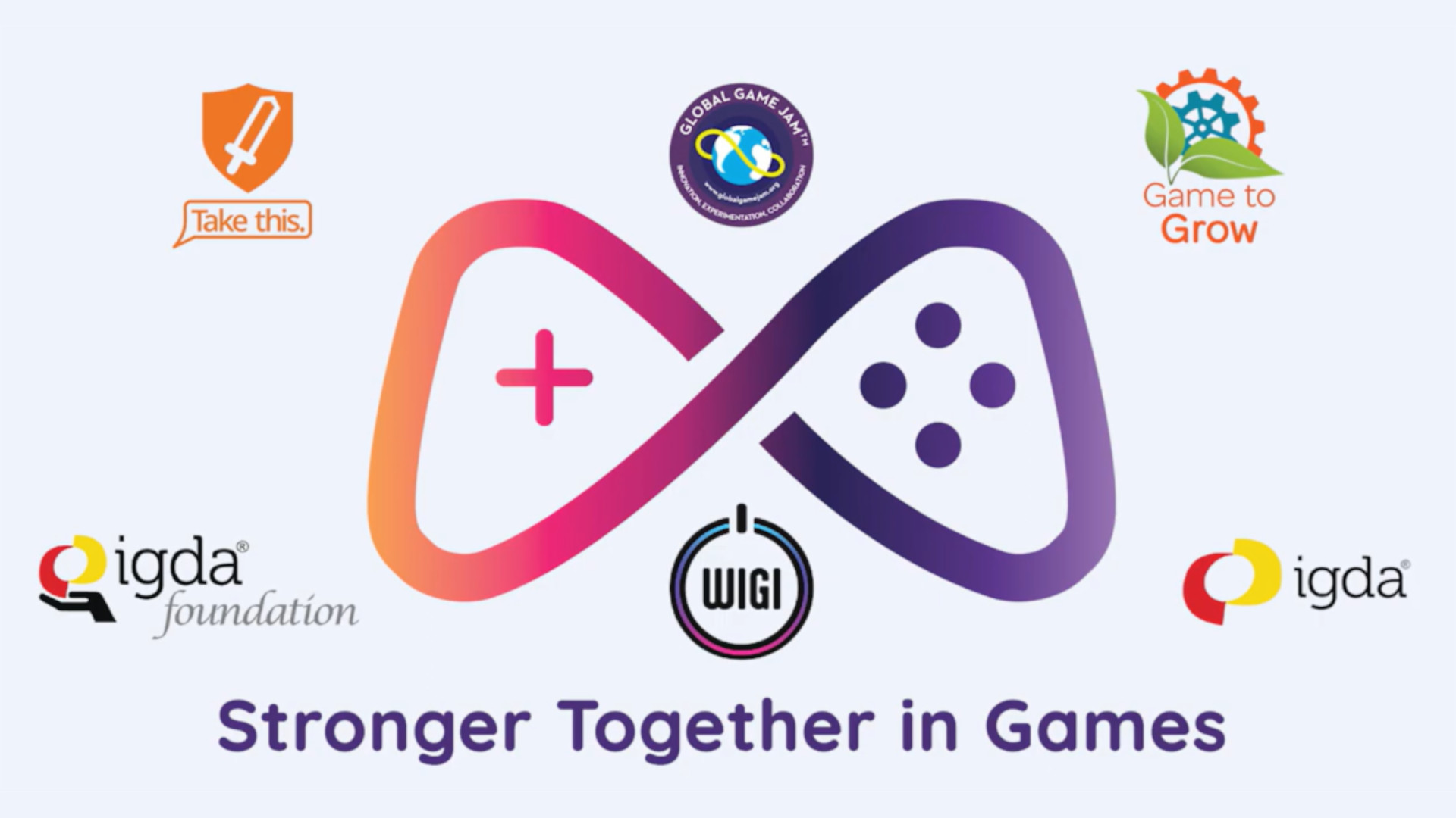 Logo for Stronger Together in Games