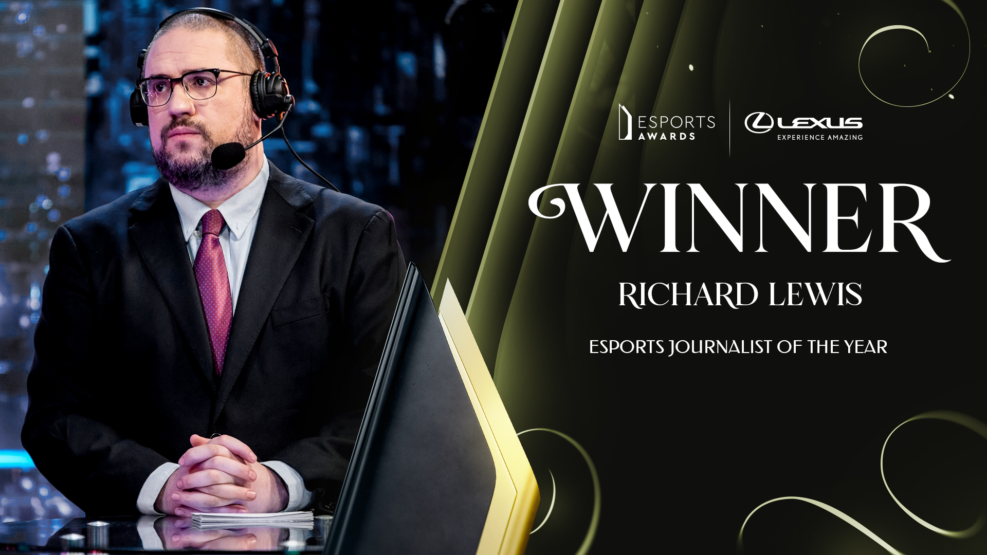 Esports Journalist of the Year: Richard Lewis