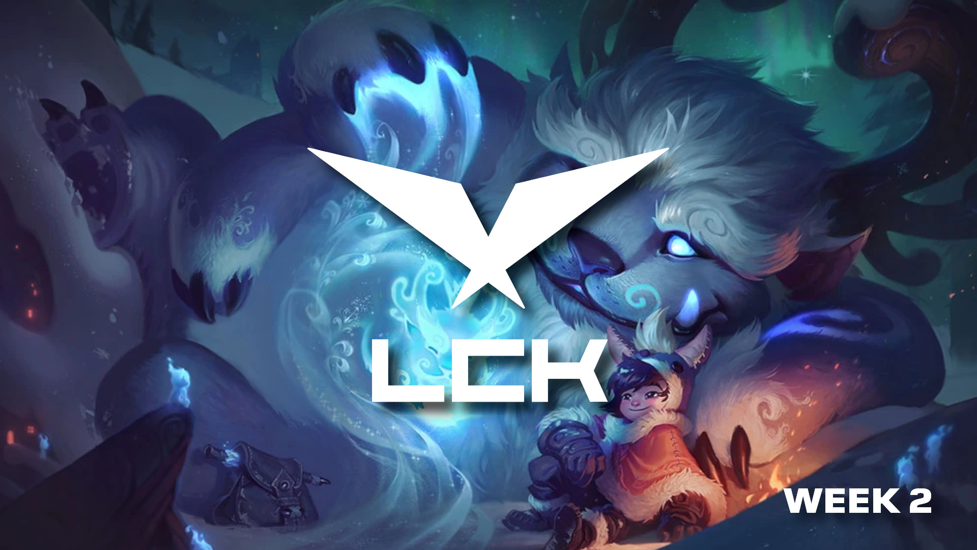 LCK Week 2 graphic featuring Nunu & Willump