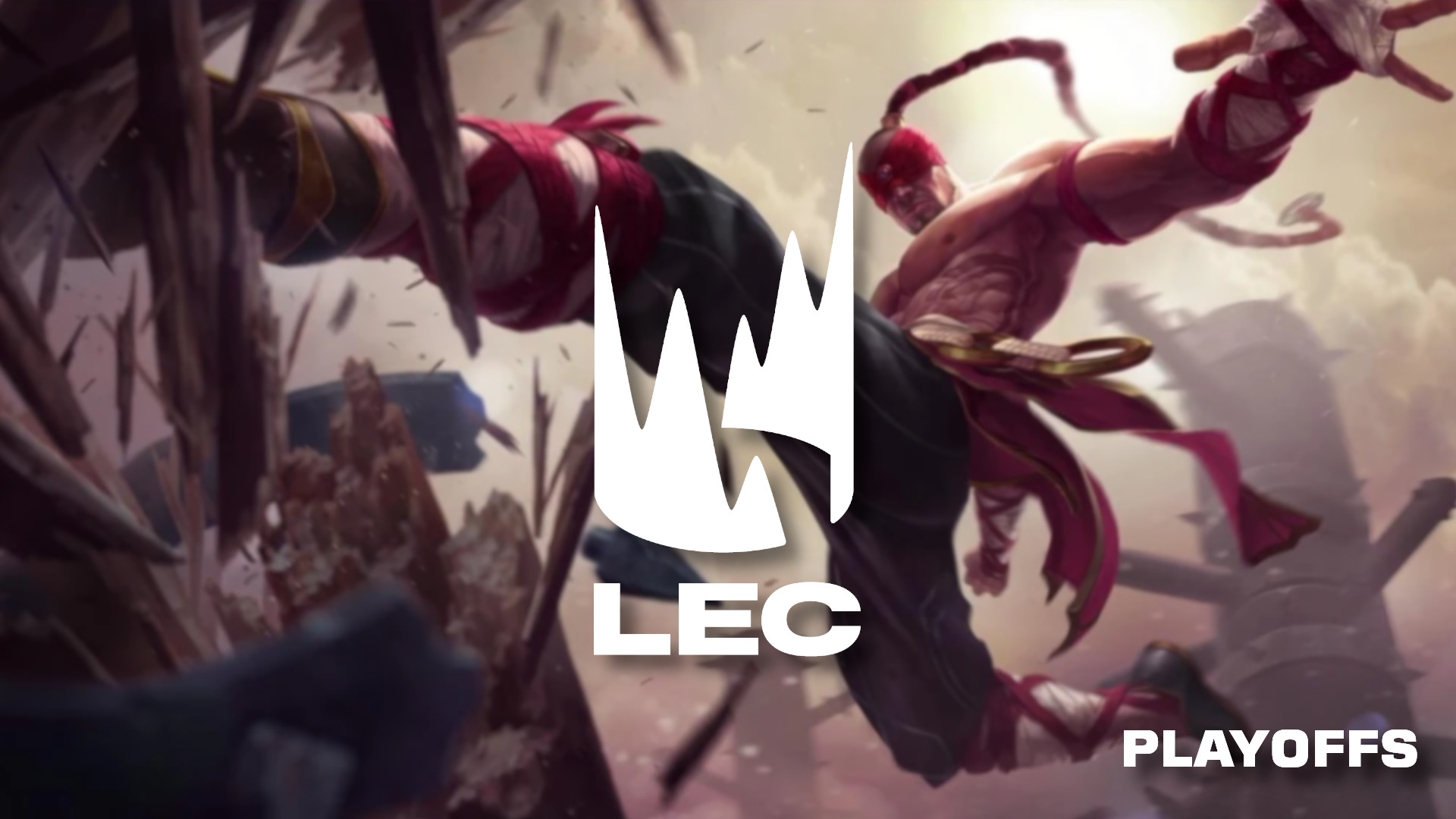 LEC Playoffs graphic featuring Lee Sin