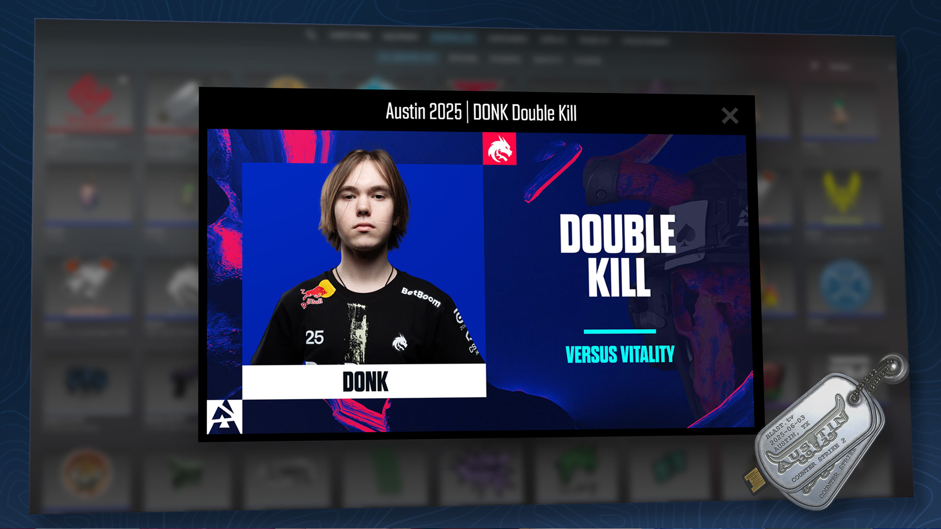 Screenshot of how the Souvenir Highlight Packages will look