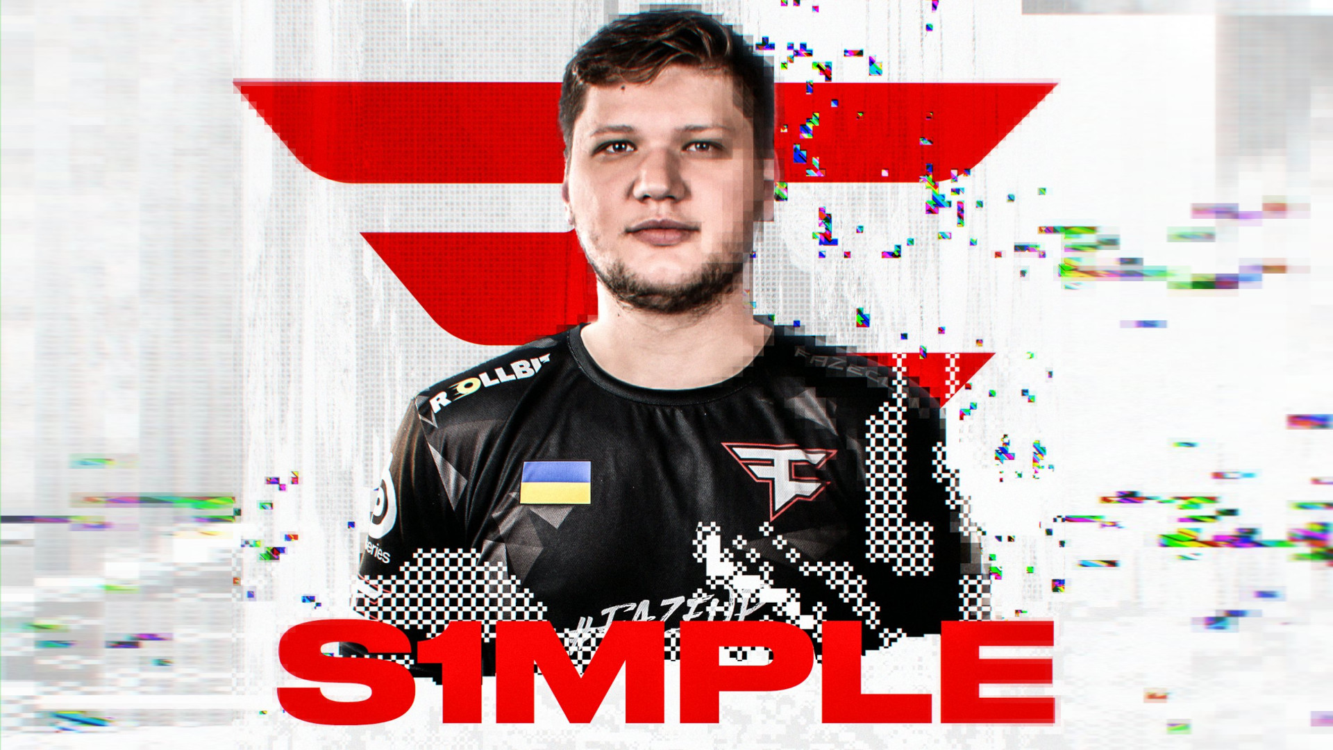 FaZe Clan's graphic announcing the singing of s1mple
