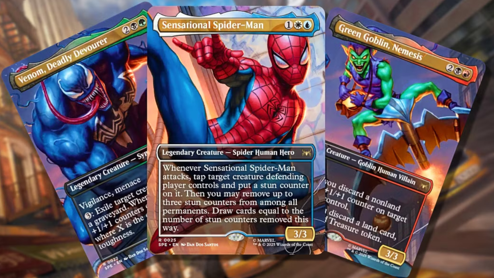 The Spider-Man set for Magic the Gathering