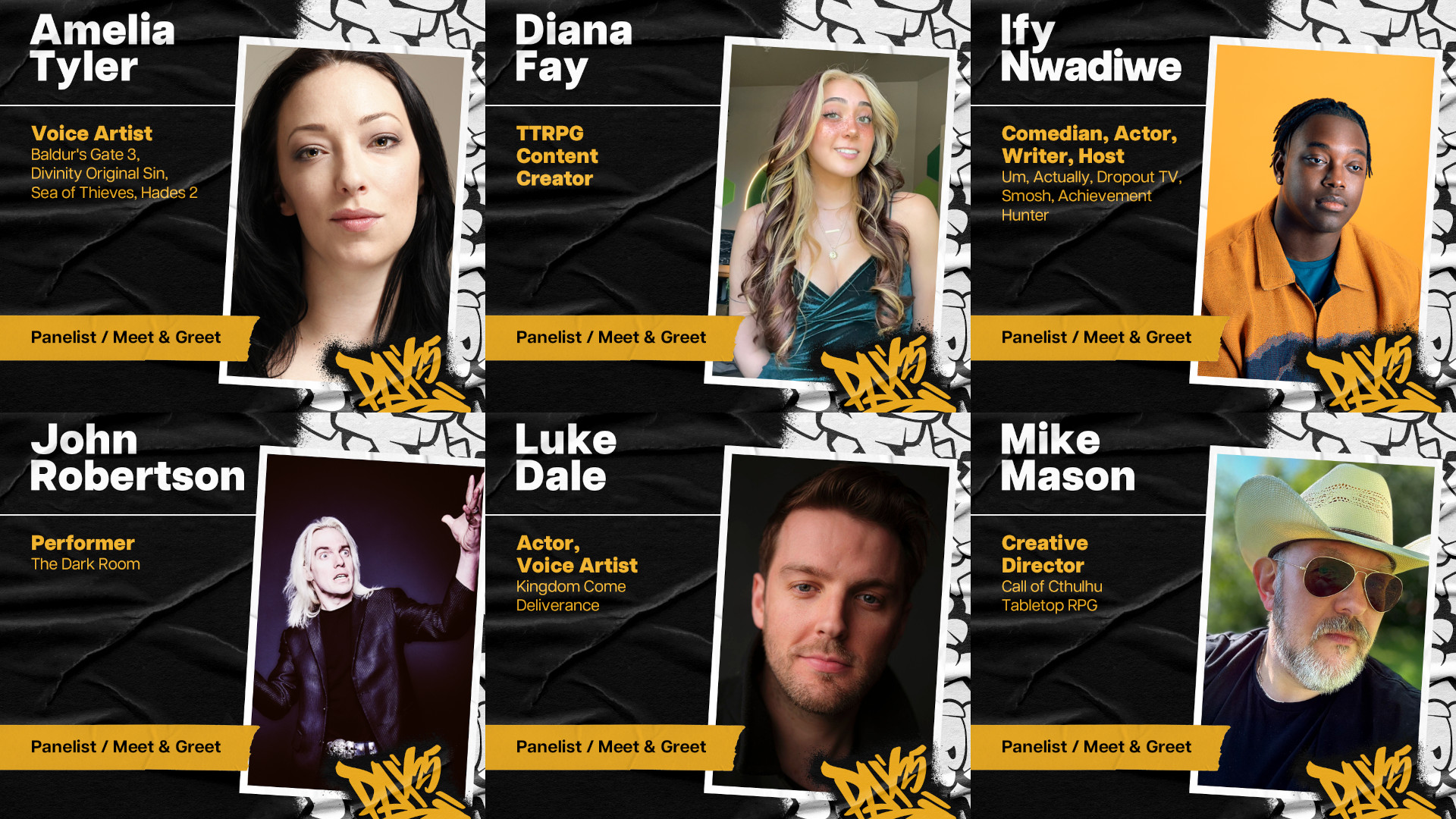 Talent Lineup for PAX Aus 2025