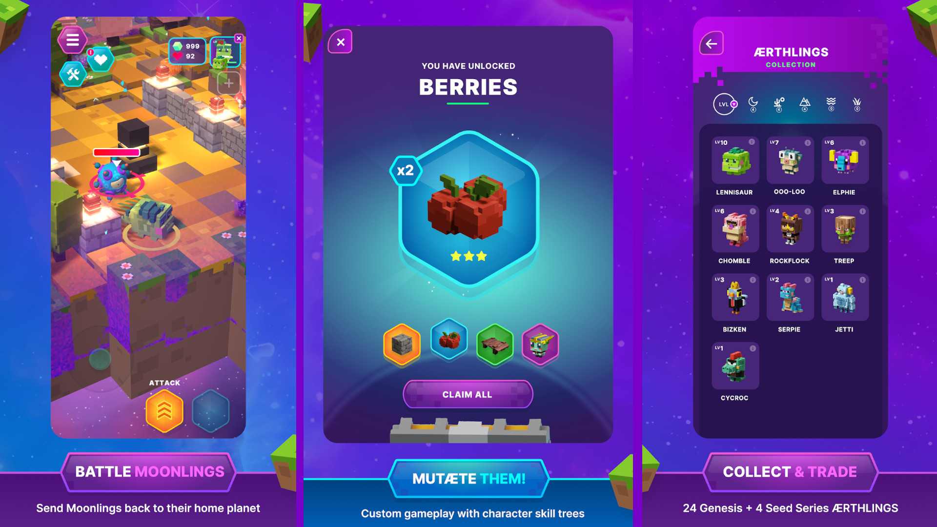 Screenshots of ÆRTHLINGS
