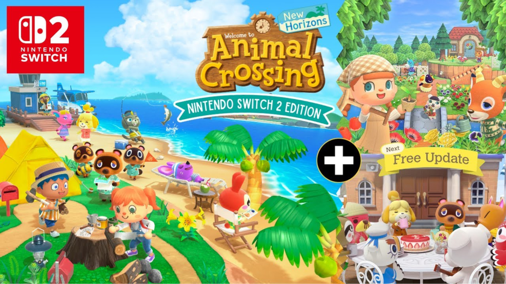 animal-cross-switch2-freeupdate Hero Image for Animal Crossing: New Horizons – Nintendo Switch 2 Edition