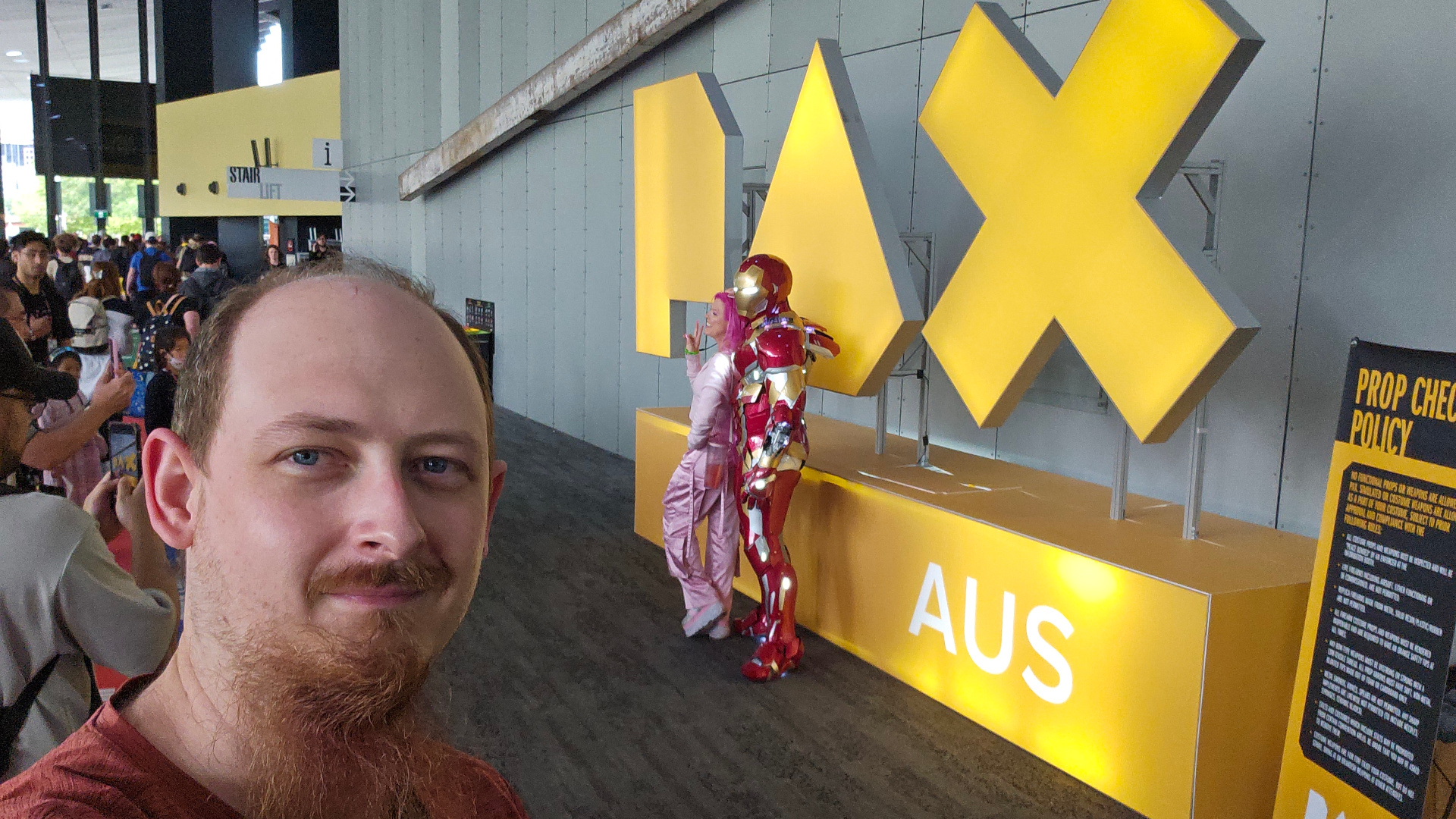 Selfie of Grady Hooker at PAX Aus 2025