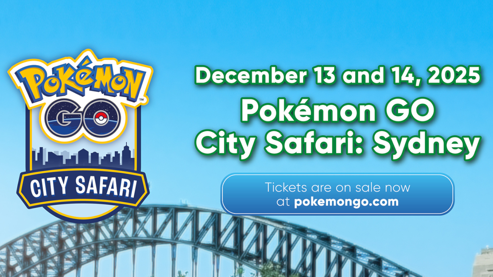 Pokémon GO City Safari in Sydney