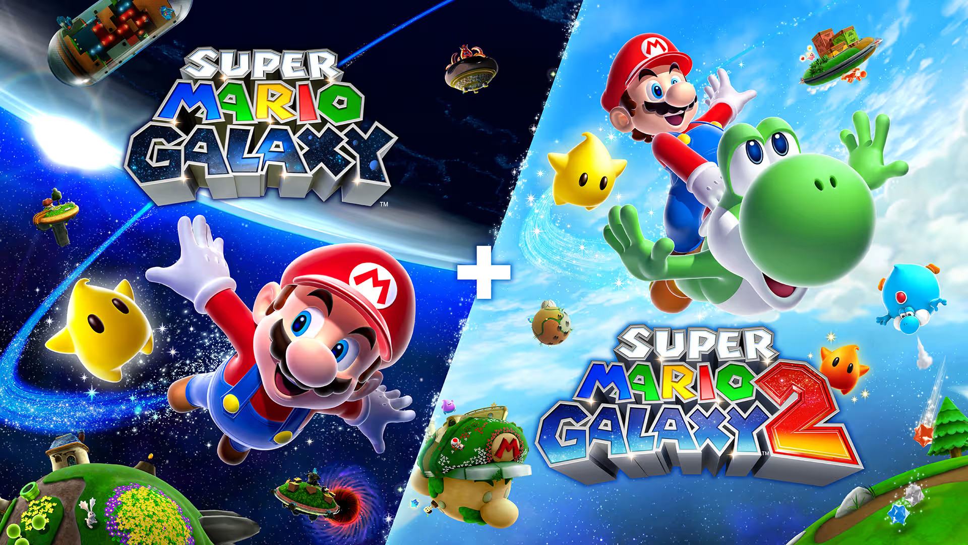 Super Mario Galaxy + Super Mario Galaxy 2 Hero Image