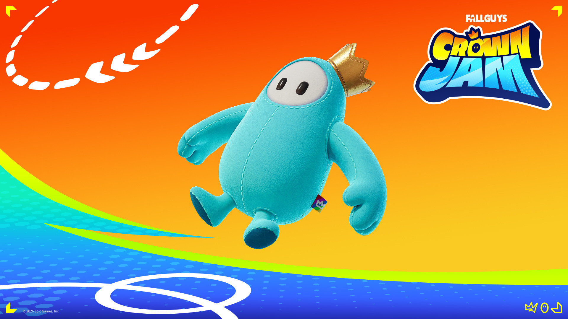 Blue Plushie Bean Back Bling in Fortnite