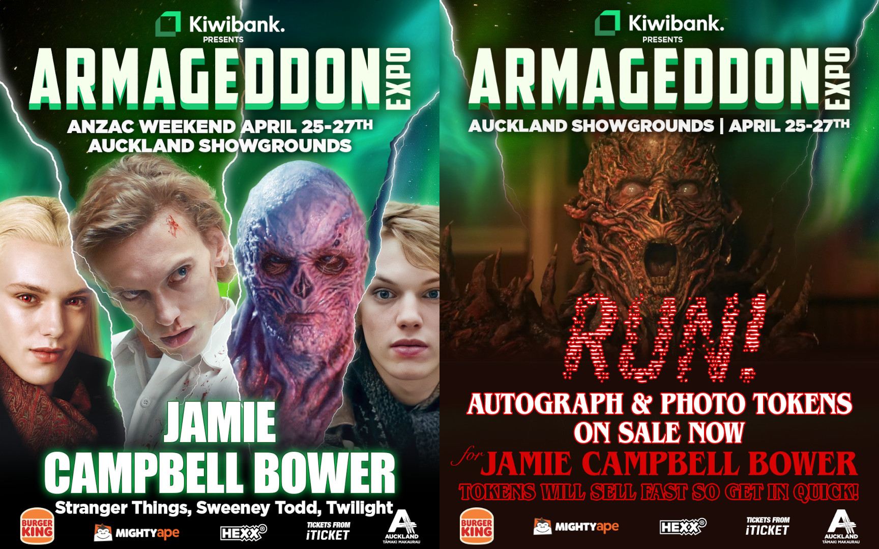 Jamie Campbell Bower tickets for Armageddon Expo on sale now