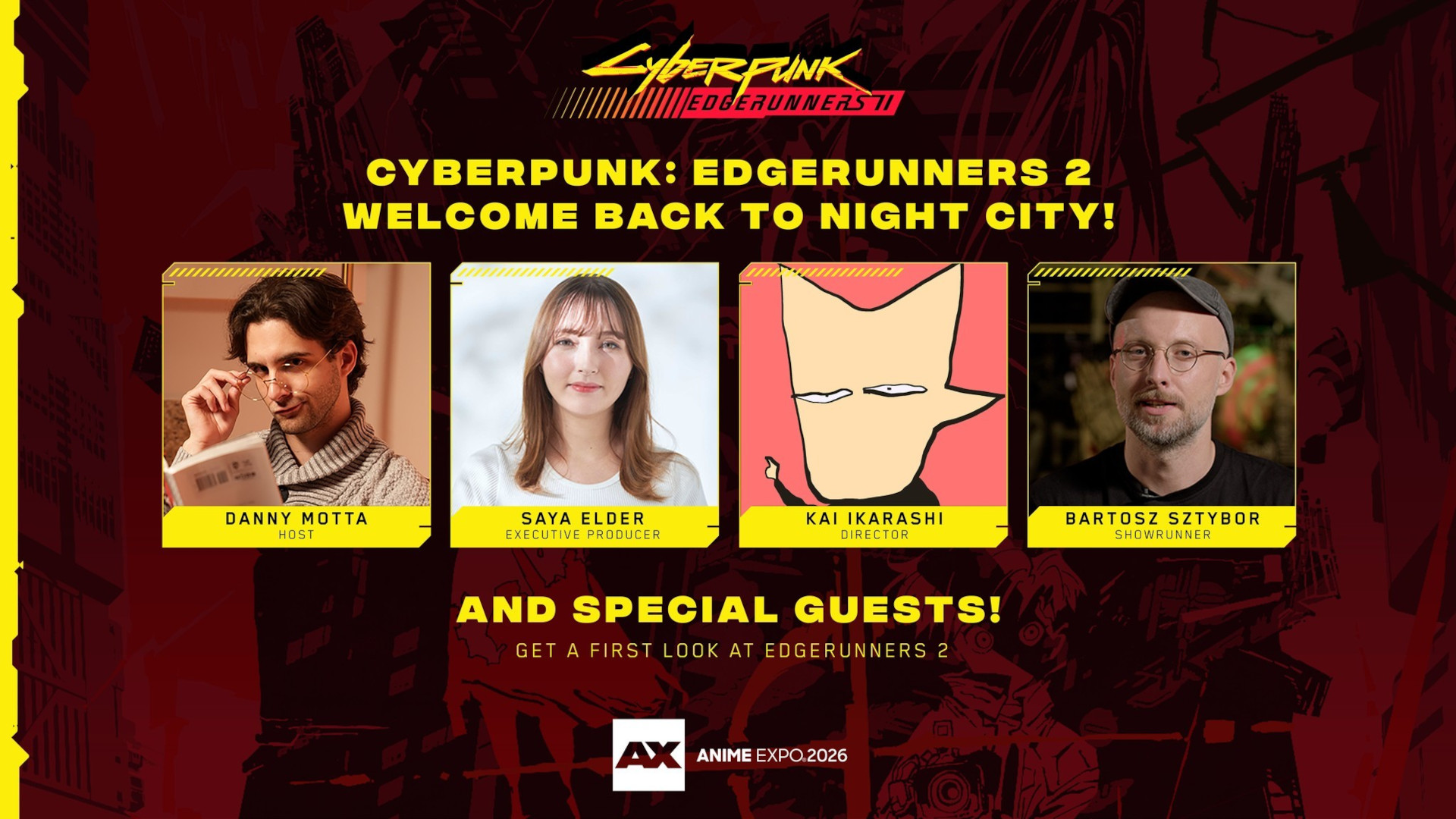 The panel for Cyberpunk: Edgerunners 2 at Anime Expo 2026