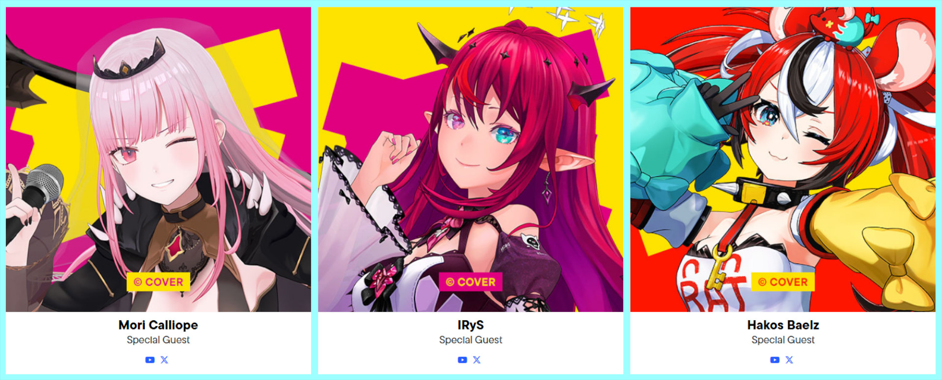 Hololive guests at DreamHack Atlanta 2026