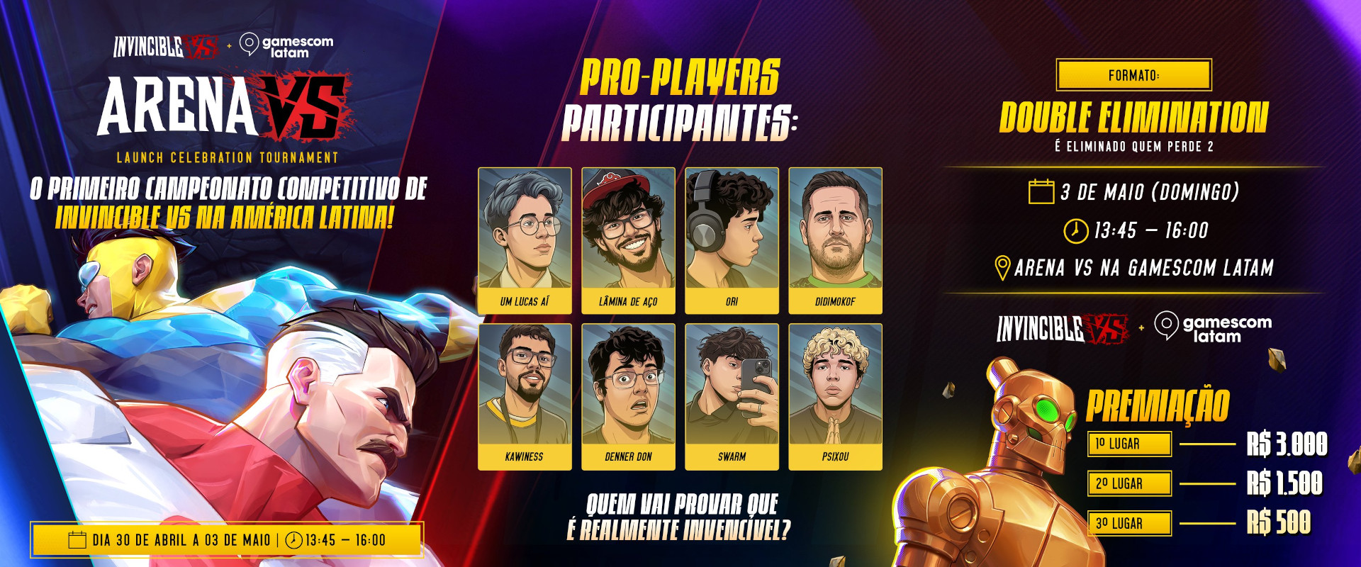Invincible VS tournament at gamescom latam 2026