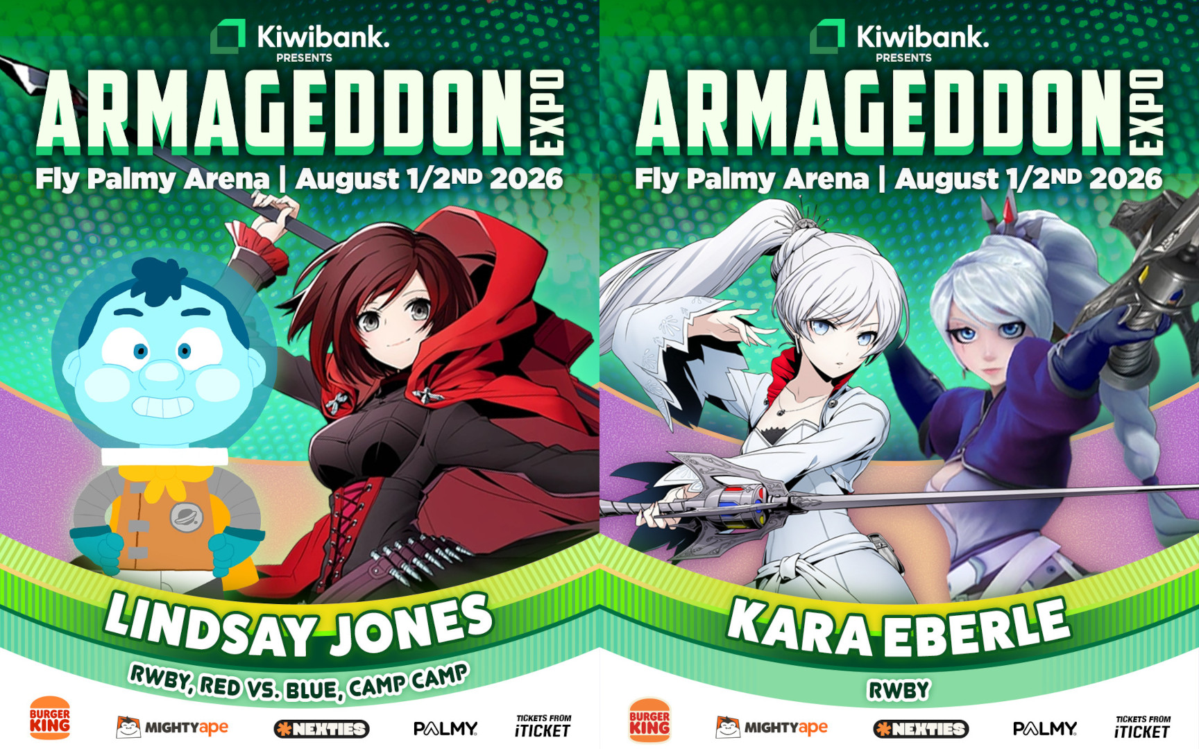 Guests for Palmerston North Armageddon Expo 2026
