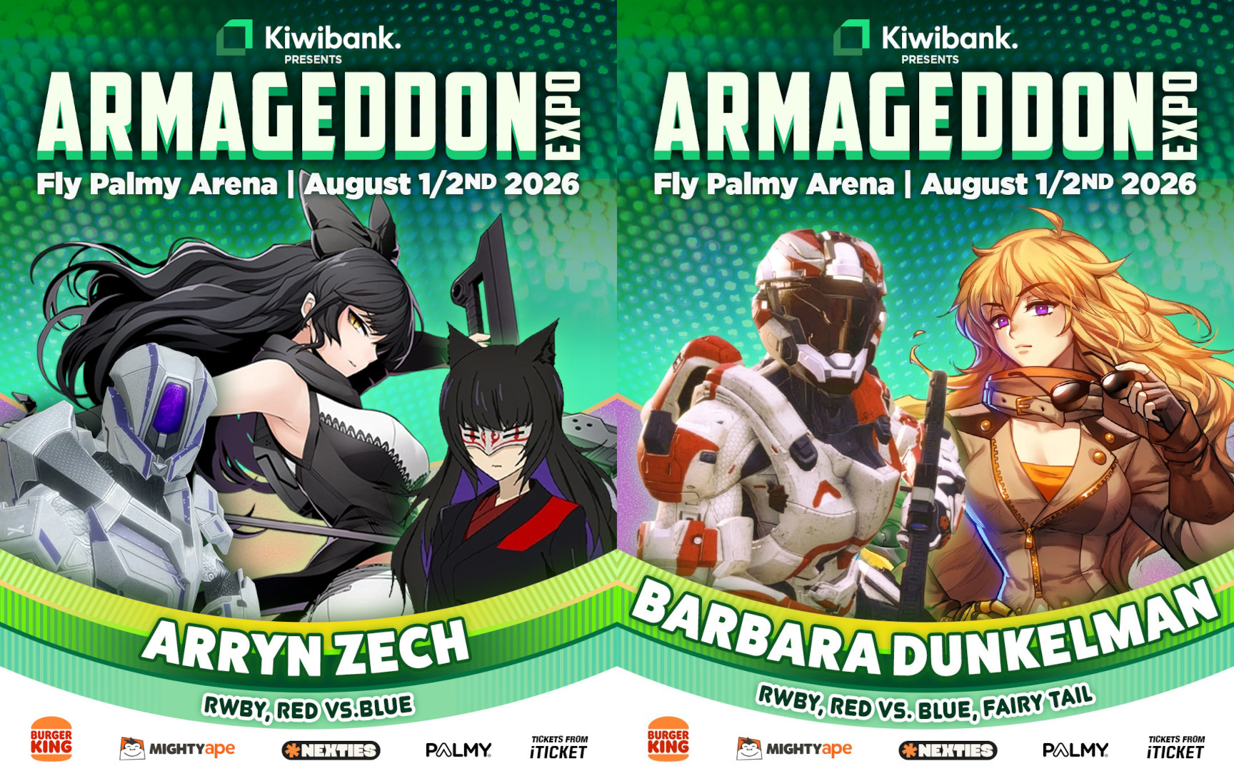 Guests for Palmerston North Armageddon Expo 2026